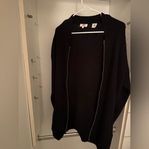 Levi’s Black Zip-Front Knit Cardigan